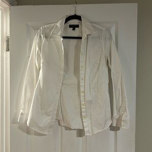 Banana Republic white tailored fit button down